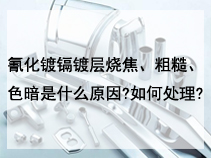 氰化镀镉镀层烧焦、粗糙、色暗是什么原因?如何处理?