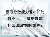 镀液分散能力差、凹处镀不上，且镀得慢是什么原因?