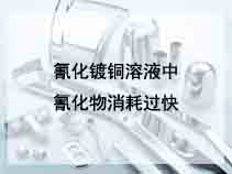 氰化镀铜溶液中氰化物消耗过快