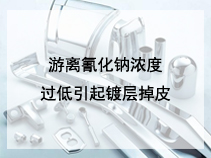 游离氰化钠浓度过低引起镀层掉皮