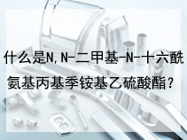 什么是N,N-二甲基-N-十六酰氨基丙基季铵基乙硫酸酯？
