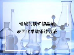 硅酸钙镁矿物晶须表面化学镀锡镍镀液