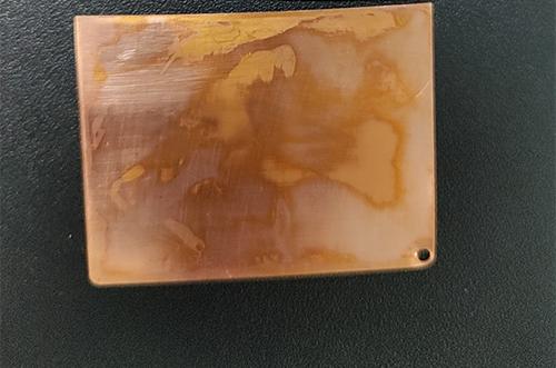 铜片使用铜保护剂变色的原因及处理方法